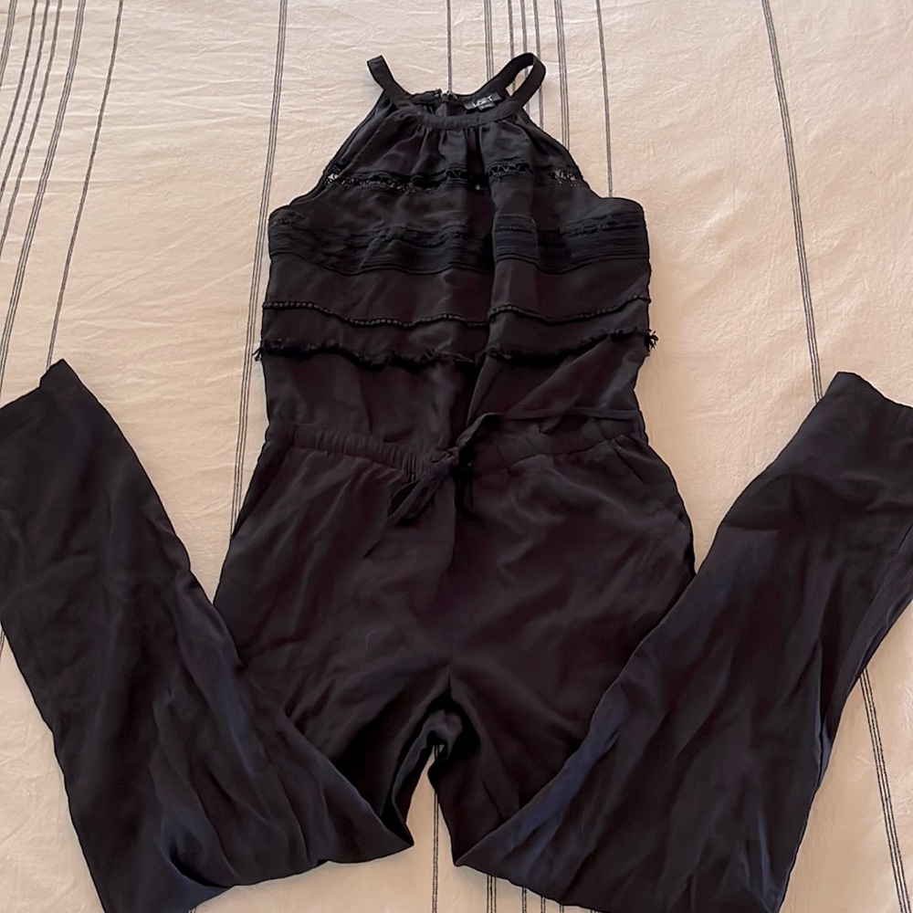Loft black jumpsuit